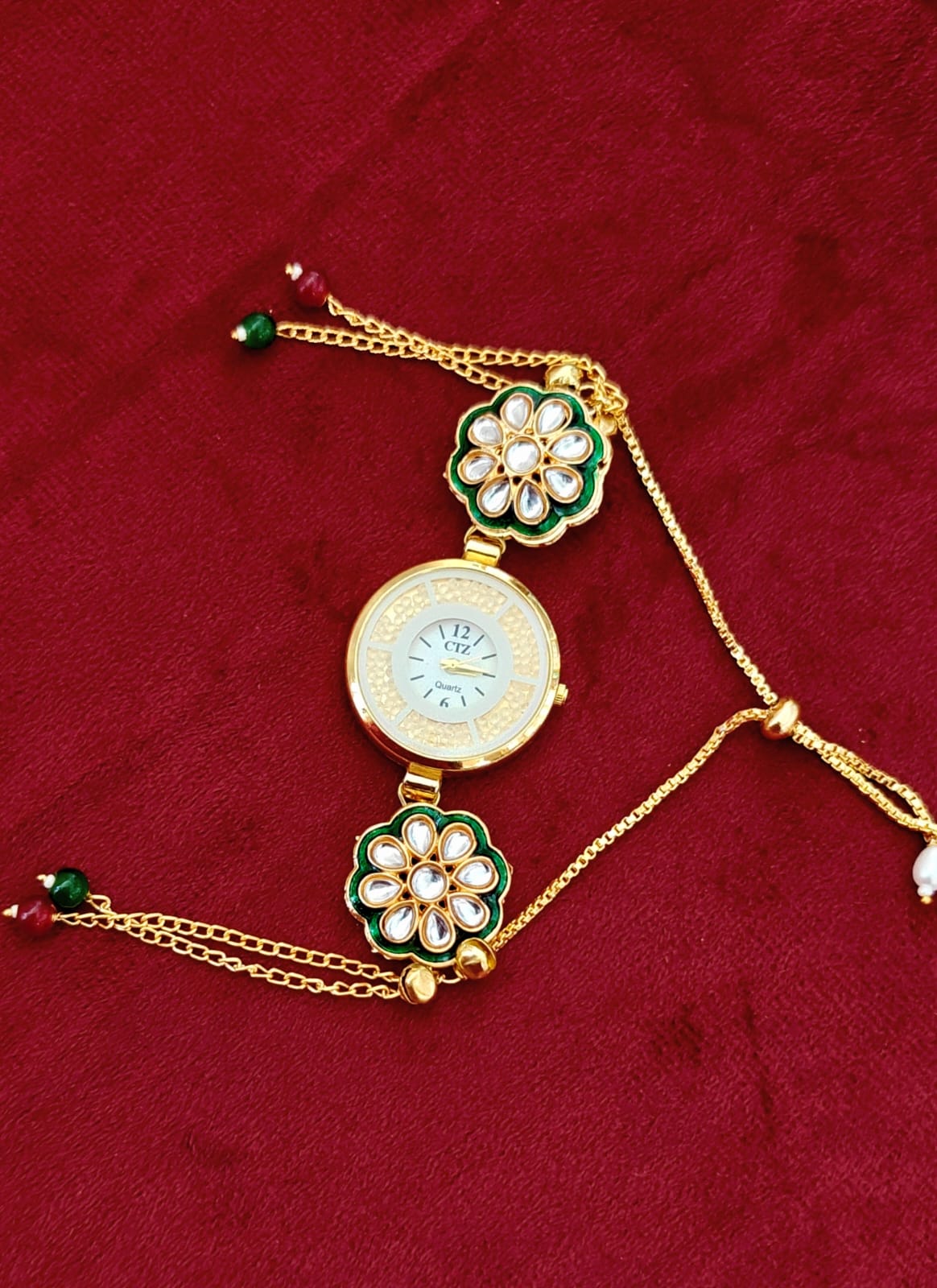 Kashmir Antic Stone Bracelet Watch